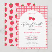 Berry Sweet Baby shower Invitation (Devant / Derrière)