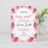 Berry Sweet Baby shower Invitation (Debout devant)