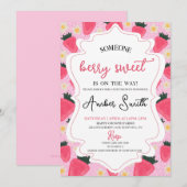 Berry Sweet Baby shower Invitation (Devant / Derrière)