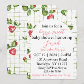 Berry Sweet Baby shower Invitation (Devant / Derrière)