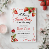 Berry Sweet Baby shower Invitation | Framboise