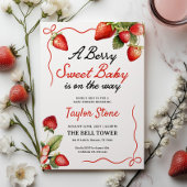 Berry Sweet Baby shower Invitation | Framboise