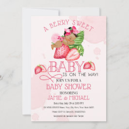 Berry Sweet Baby shower Invitation! Lieve Baby! Kaart