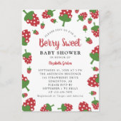 Berry Sweet Baby shower Invitation mignonne fraise (Devant)