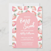 Berry Sweet Baby shower Kaart (Voorkant)