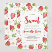 Berry Sweet Baby shower Kaart (Voorkant / Achterkant)