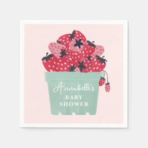 Berry Sweet Baby shower Napkins aardbei Servet