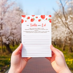 Berry Sweet Baby shower spelletjes Kaart, Douche s Kaart