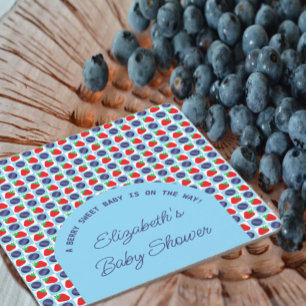 Berry Sweet Baby shower Vierkante Kartonnen Onderzetter