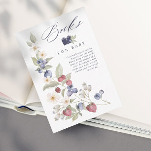 Berry Sweet Baby shower Wilde bessen & bloemen Informatiekaartje