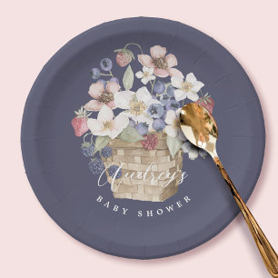 Berry Sweet Baby shower Wilde bessen & bloemen Papieren Bordje