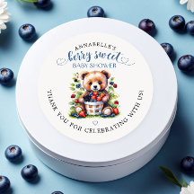 Berry Sweet Baby shower Wilde bessen & Teddybeer