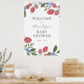Berry Sweet Berries Baby shower Affiche de bienven (Cuisine)