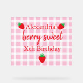 Berry Sweet Birthday Acryl Bord (Voorkant)