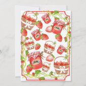 Berry Sweet Birthday Invitation Kaart (Achterkant)