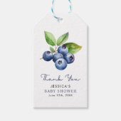 Berry Sweet Blueberries Baby shower Cadeaulabel (Voorkant)
