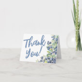 Berry Sweet Blueberry Baby shower Bedankkaart (Voorkant)