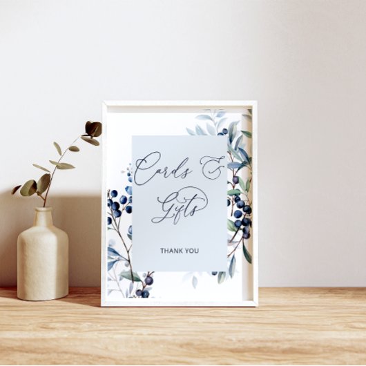 Berry Sweet Blueberry Kaarten en Cadeaus Poster