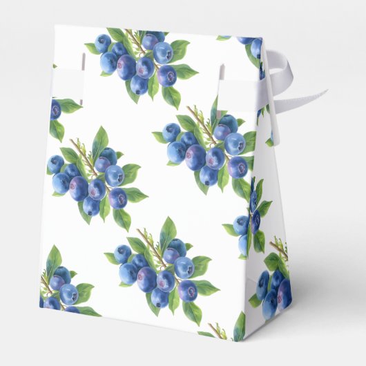 Berry Sweet Blueberry thema Baby shower Bedankdoosjes (Achterkant)