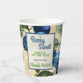 Berry Sweet Blueberry thema Baby shower Papieren Bekers (Voorkant)