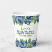Berry Sweet Blueberry Theme Verjaardagsfeestje Papieren Bekers (Voorkant)
