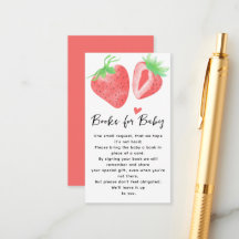 Berry Sweet Boeken voor Baby Girl's Baby shower