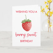 Berry Sweet Bonne carte d'anniversaire (Fleur jaune)