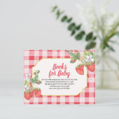 Berry Sweet Books voor Briefkaart van aardbeien in (Staand voorkant)
