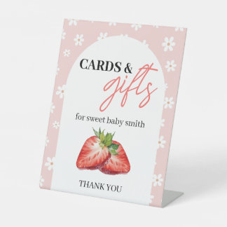Berry Sweet Cards & Gifts Bord Reclamebord Met Voetstuk