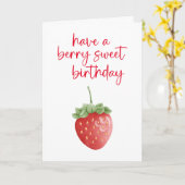 Berry Sweet carte d'anniversaire (Fleur jaune)