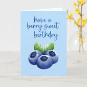Berry Sweet carte d'anniversaire (Fleur jaune)