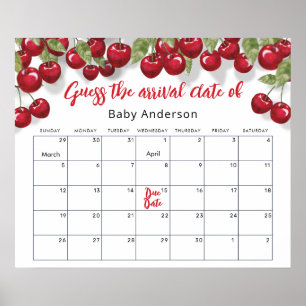 Berry Sweet Cherry Raad de vervaldatum Poster