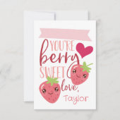 Berry Sweet | Classroom Valentijnsdag Kaart (Voorkant)
