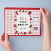 Berry Sweet Eerste Verjaardag Chip Bag Wrapper Flyer (Hand)