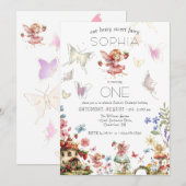 Berry Sweet Fairy Magic Aardbeientuin Verjaardag Kaart (Voorkant / Achterkant)