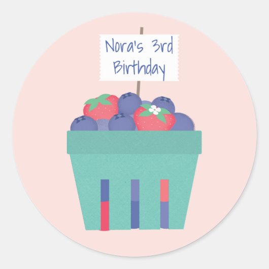 Berry Sweet Favor Label (Voorkant)