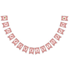 Berry Sweet Gelukkige Verjaardagsvlag Vlaggetjes