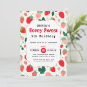 Berry Sweet Invitation d'anniversaire (Debout devant)