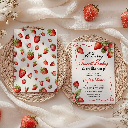 Berry Sweet Invitation | Invitation baby shower
