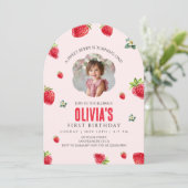 Berry Sweet Invitation pour le premier anniversair (Debout devant)