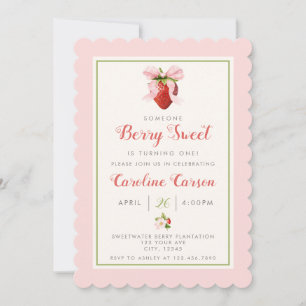 Berry Sweet Invitation pour le premier anniversair