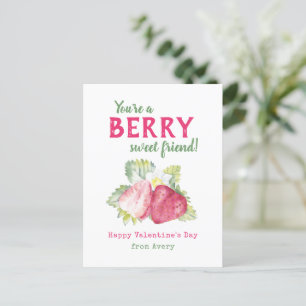 Berry Sweet Kinder Klaslokaal Valentijns Kaarten Feestdagenkaart