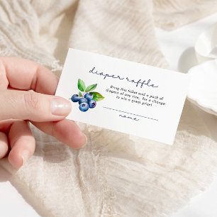 Berry Sweet Luier Raffle Douche Blauwe bessen Informatiekaartje