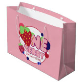 Berry Sweet Meisje Grote Gift Bag Groot Cadeauzakje (Achterkant Gekanteld)