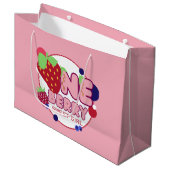 Berry Sweet Meisje Grote Gift Bag Groot Cadeauzakje (Voorkant Gekanteld)