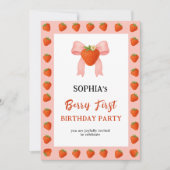 Berry Sweet Party Invitation (Devant)