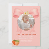 Berry Sweet Party uitnodiging (Achterkant)