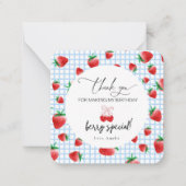 Berry Sweet Premier Carte de remerciements d'anniv (Devant)