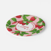 Berry Sweet Raspberry Kids Verjaardagsfeestje - Papieren Bordje (Gekanteld)