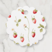 Berry Sweet Red Strawberry Vrijgezellenfeest Favor Bedankjes Labels (Achterkant)